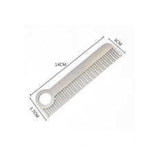 FQ marca de alta calidad de metal barba peine logotipo personalizado mini barba peine